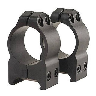 Warne Maxima 214M Scope Rings 30mm Medium Steel Black