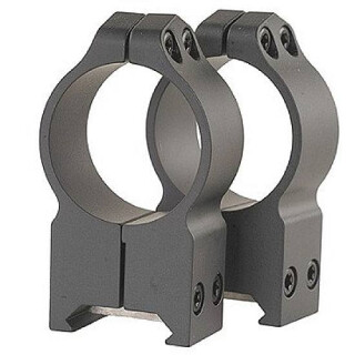 Warne Maxima Fixed Attach Weaver/Picatinny Style Scope Ring 30mm Tube Extra High Height Matte Black Finish 216M