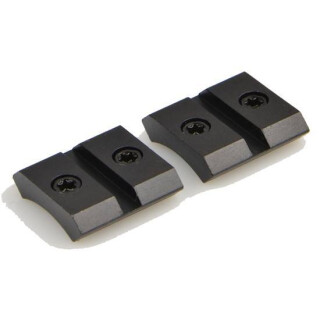 Warne Maxima Weaver Style Scope Base For Ruger American Rimfire/Marlin XT-22/XT-17 Pattern Steel Two Piece Matte Black M825/825