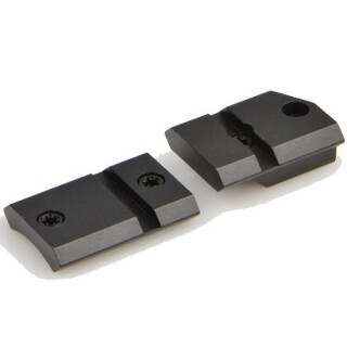 Warne Maxima Steel Two Piece Weaver Style Scope Base CVA-V2 Series Round Barrel Matte Black M980/982M
