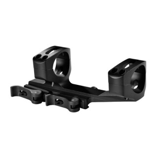 Warne Scope Mounts XSKEL One Piece Quick Detach AR-15 Skeletonized Scope Mount 1" Tube Diameter QD Throw Levers Lightweight 6061 Aluminum Matte Black