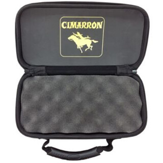 Cimarron Revolver Soft Case 5.5 to 8 Inch Barrels Impact Resistant Polymer with Foam Padding Black