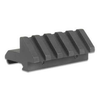 Yankee Hill Machine Company Offset 5 Slot Picatinny Mount 45 Degree Offset Picatinny Aluminum Black