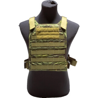 Grey Ghost Gear Minimalist Plate Carrier 10"x12" Plate Compatible MOLLE/PALS Webbing MultiCam Tropic