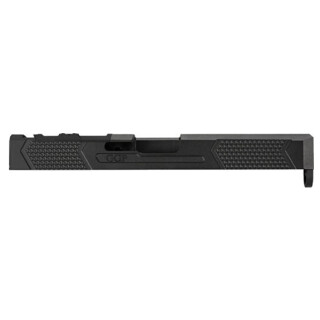 Grey Ghost Precision GGP-17 V4 Stripped Slide For Glock 17 Gen 3 Models Optic Cut Machined 17-4 Billet Stainless Steel Nitride Coated Black