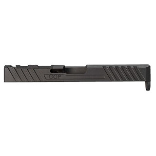 Grey Ghost Precision V3 Stripped Slide fits Glock 17 Gen 5 Models Optic Cut Machined 17-4 Billet Stainless Steel Nitride Coated Black