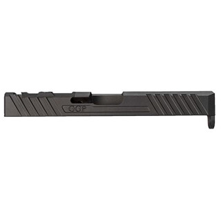 Grey Ghost Precision GGP-17 V4 Stripped Slide For Glock 17 Gen 5 Models Optic Cut Machined 17-4 Billet Stainless Steel Nitride Coated Black