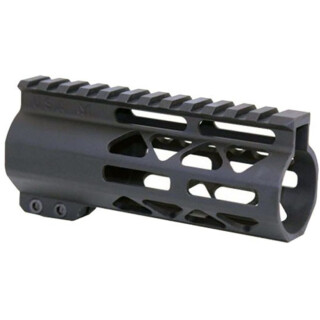 Guntec AR-15 5" Air Lite M-LOK Free Floating Handguard with Monolithic Top Rail Aluminum Anodized Black