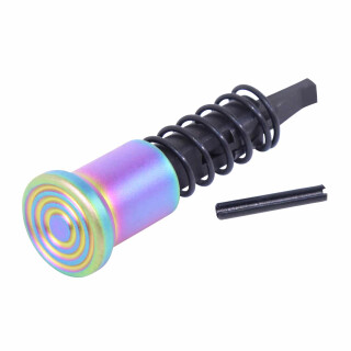 Guntec AR-15 Forward Assist Assembly Rainbow PVD