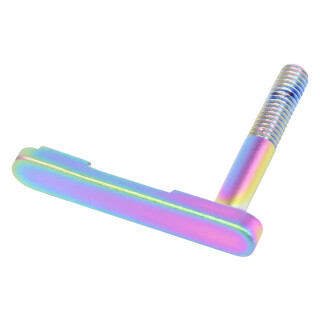 Guntec AR-15 Mag Catch Lever Rainbow PVD