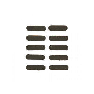 Guntec AR-15 Gen 2 M-LOK Rubber Neoprene Insert Covers with Protruding Grooves Neoprene Black 10 Pack