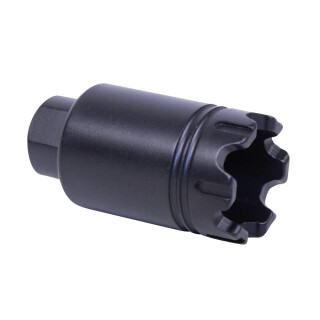 GUNTEC AR-15 Micro Trident Flash Can With Glass Breaker 9mm 1/2x36 Thread Aluminum Black
