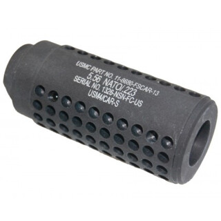 GunTec AR-15 Gen 2 Micro Reverse Thread Slip Over SOCOM Style Fake Suppressor 1/2x28 TPI Aluminum Black