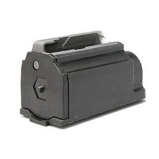 Ruger 77/44 Magazine .44 Magnum 4 Rounds Plastic with Steel Feed Lips Black Finish MAG7744