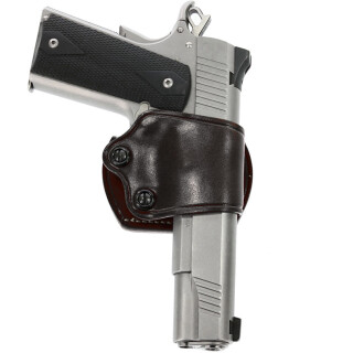 Galco Yaqui Belt Slide Holster 1911 3" to 5" Barrels Right Hand Leather Black YAQ212B