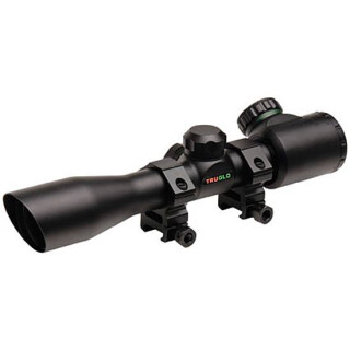 TRUGLO Crossbow Scope 4x32mm Dual Color Illuminated Trajectory Ranging Black TG8504B3L