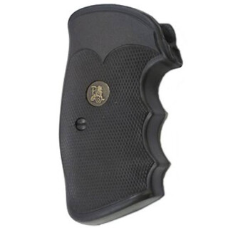 Pachmayr Gripper Professional Colt Python, Official Police, Trooper, Official Model Match Finger Groove Rubber Black 02529