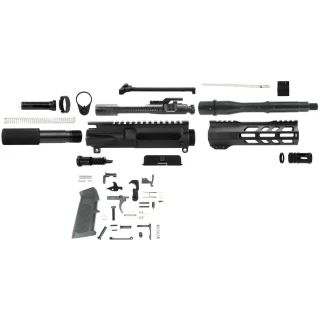 TacFire AR-15 Unassembled Rifle Kit 9mm Luger 16" Barrel M-LOK Handguard 6 Position Stock Black