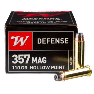 Winchester USA .357 Magnum Ammunition 500 Rounds, JHP, 110 Grain