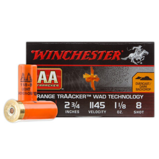 Winchester AA TrAAcker 12 Ga 2.75" #8 Lead 25 Rounds