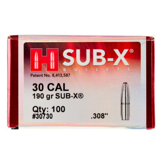 Hornady .300 AAC Blackout Bullets .308" Diameter 190 Grain Sub-X - 100