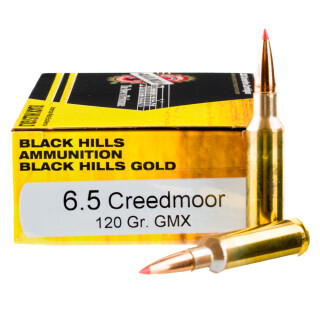 Black Hills Gold 6.5 Creedmoor Ammunition 20 Rounds GMX 120 Grain