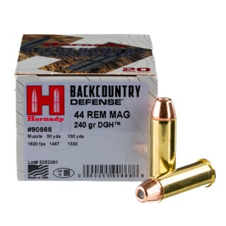 Hornady Backcountry Defense .44 Magnum Ammunition 20 Rounds DGH 240 Grains