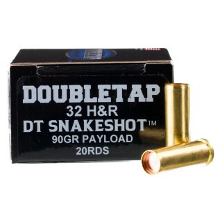 Doubletap SnakeShot .32 H&R Magnum Ammunition 20 Rounds #9 Shot/Hardcast Wadcutter 90 Grains