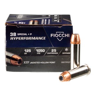 Fiocchi Hyperformance Defense .38 Special +P Ammunition 500 Rounds XTP JHP 125 Grain