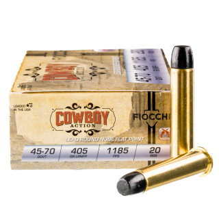 Fiocchi Cowboy Action .45-70 Government Ammunition 20 Rounds LRN-FP 405 Grain