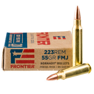 Hornady Frontier .223 Remington Ammunition 20 Rounds FMJ 55 Grain