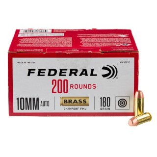 Federal Champion 10mm Auto Ammunition 1000 Rounds FMJ 180 Grains