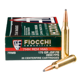 Fiocchi Shooting Dynamics 7mm Rem Mag Ammunition 20 Rounds InterLock FB 175 Grain