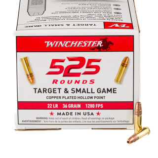 Winchester .22 Long Rifle Ammunition 5250 Rounds CPHP 36 Grain