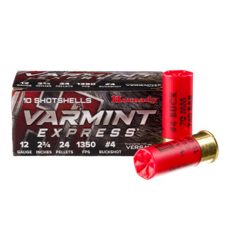 Hornady 12 Gauge Shotshell 10 Rounds 2 3/4" #4 Lead Buckshot