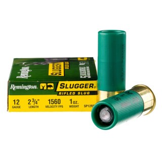 Remington Slugger 12 Gauge Ammunition 5 Rounds 2-3/4" 1 oz Rifled Slug