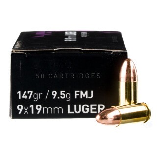 Igman 9mm Luger Ammunition 50 Rounds FMJ 147 Grains