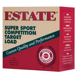 Ammo 12 Gauge Estate Cartridge Super Sport Competition Target Loads 2-3/4" #7.5 Lead 1-1/8 Ounce 1200 fps 25 Rounds SS12H 7.5