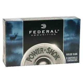 Federal Power-Shok 10 Gauge Ammunition 5 Rounds Rifled Slug 3-1/2" 1-3/4oz
