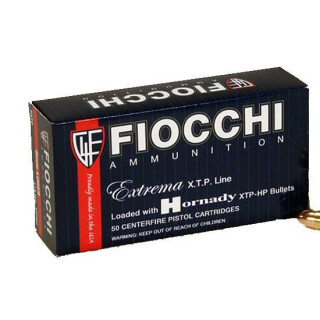 Ammo .357 Magnum Fiocchi Extrema 158 Grain Hornady XTP JHP 1250 fps 25 Rounds 357XTP