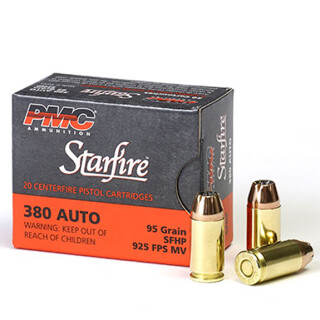 PMC Starfire .380 ACP Ammunition 20 Rounds 95 Grain Starfire Jacketed Hollow Point 925fps