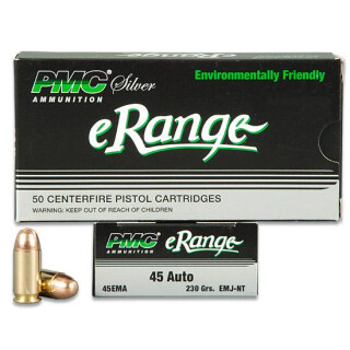 PMC eRange 45 ACP 230 Grain TEMJ 50 Round Box