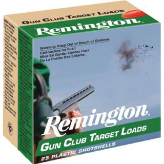 Ammo 20 Gauge Remington Gun Club Target Loads 2-3/4" #9 Lead 7/8 Ounce 1200 fps 25 Rounds GC209