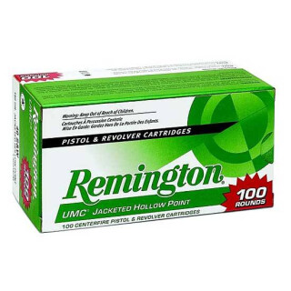 Remington UMC .45 ACP Ammunition 100 Rounds 230 Grain Jacketed Hollow Point 835fps