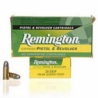Ammo .38 S&W Remington Express 146 Grain LRN Bullet 685 fps 50 Rounds R38SW