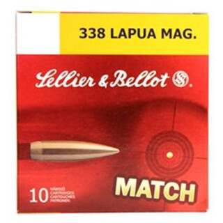 Sellier & Bellot .338 Lapua Magnum Ammunition 10 Rounds HPBT 250 Grain