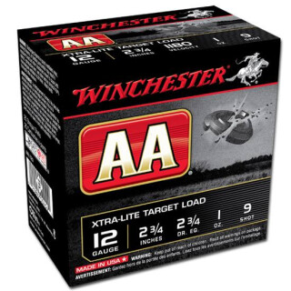 Winchester AA Xtra-Lite Target 12 Gauge Ammunition 25 Rounds 2-3/4" #9 Lead 1 oz