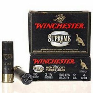 Winchester Supreme HV 10 Gauge Ammunition 10 Rounds 3-1/2" #4 Plated Steel 2oz
