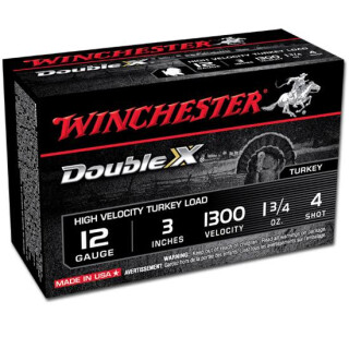 Winchester Double-X 12 Ga 3" #4 Copper Plated 10 Rounds