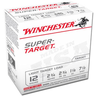 Winchester 12 Gauge #7.5 Lead Shot 2-3/4 25 Rounds
